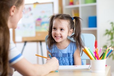 Girl Attending Kindergarten in Pembroke Pines